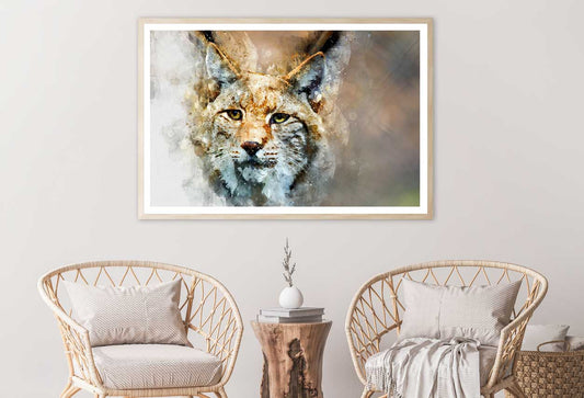 Wild Cat Watercolor Painting Home Decor Premium Quality Poster Print Choose Your Sizes