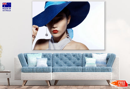 Asian Fashion Model in Hat Photograph Print 100% Australian Made