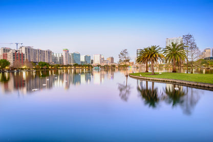 Orlando City & Lake Eola Park Photograph Print 100% Australian Made