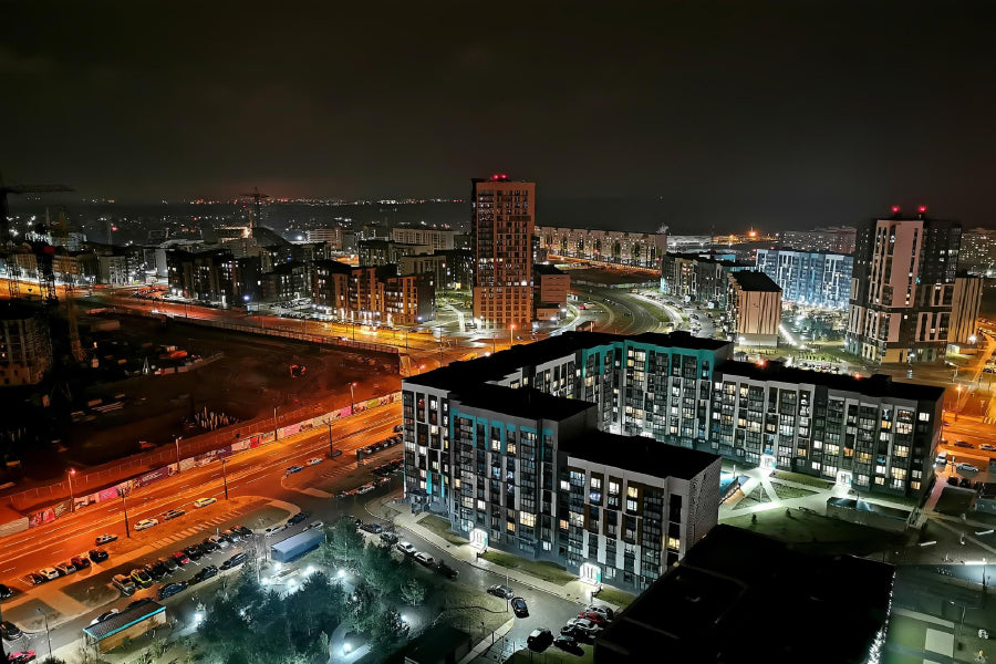 Novaya Borovaya City Night View Photograph Print 100% Australian Made