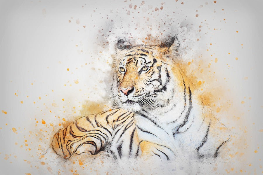 Tiger Abstract Design Print 100% Australian Made