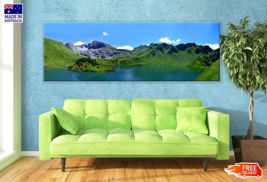 Panoramic Canvas Mountain Scenery High Quality 100% Australian Made Wall Canvas Print Ready to Hang