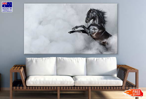 Black Horse Galloping Photograph Print 100% Australian Made