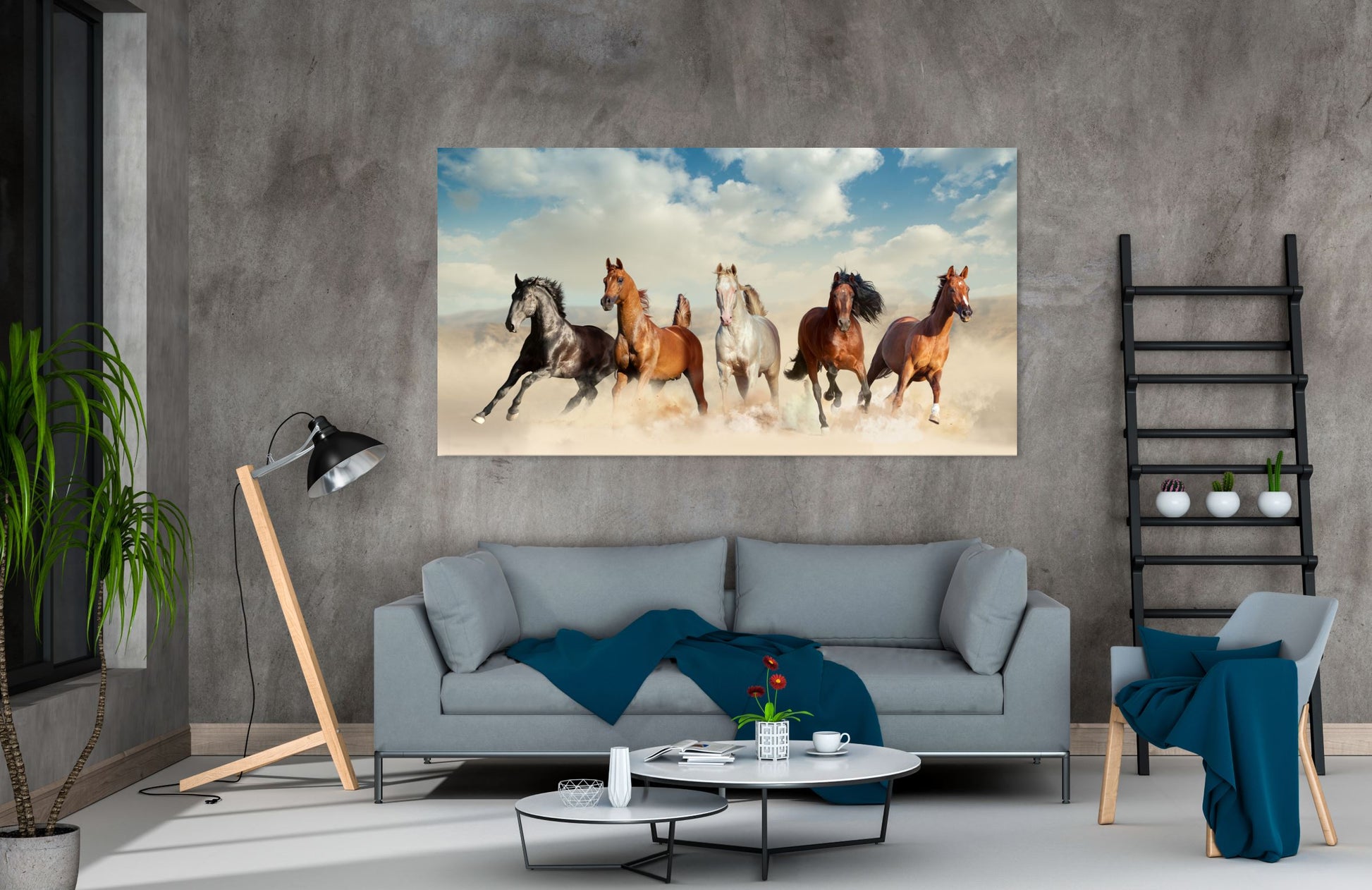 Running horses Print 100% Australian Made