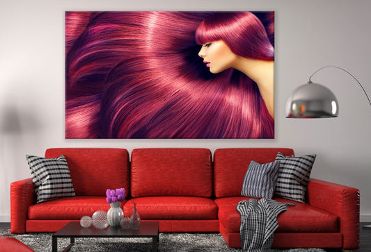 Maroon Hair Girl Photograph Print 100% Australian Made