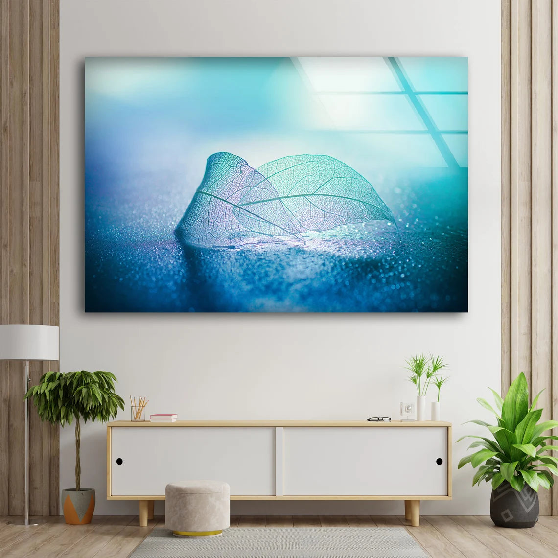 Colorful Leaf Photograph Acrylic Glass Print Tempered Glass Wall Art 100% Made in Australia Ready to Hang