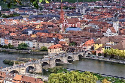 Wurzburg from Marienberg Fortress, Germany Photograph Print 100% Australian Made