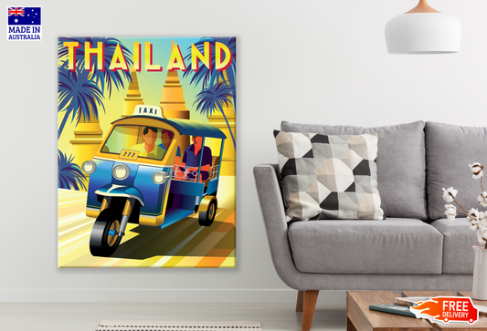 Thailand Colourful Poster Print 100% Australian Made