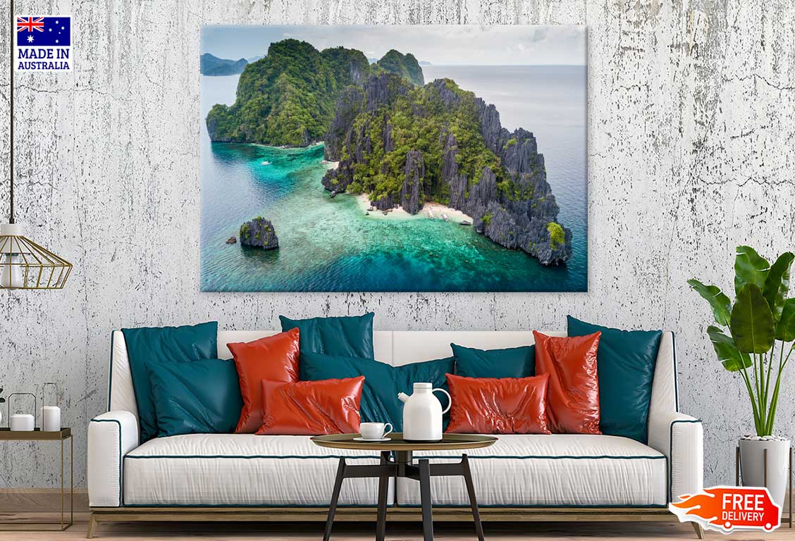 Aerial View of Shimizu Island Photograph Print 100% Australian Made