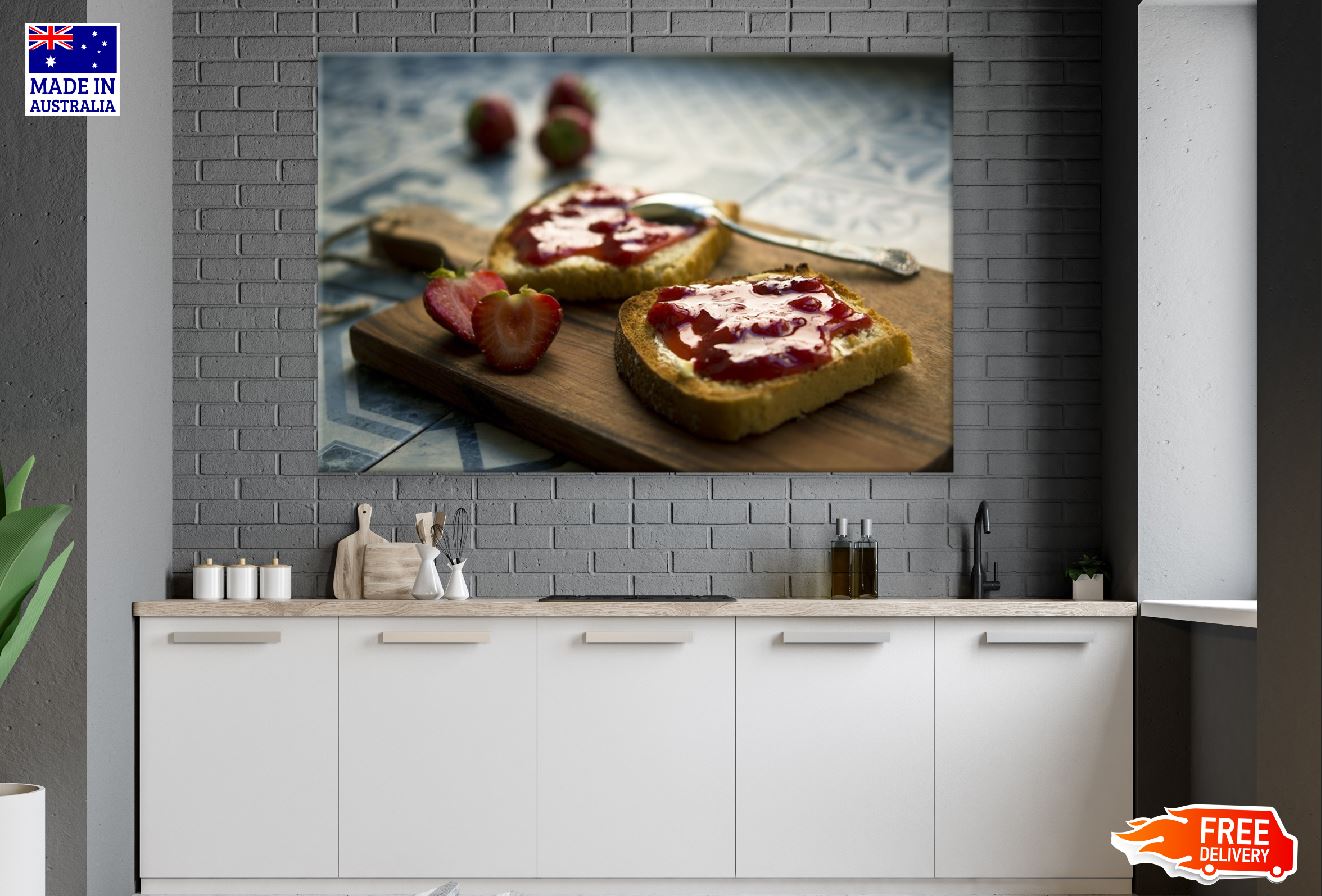 Strawberry Jam on Toast Photograph Print 100% Australian Made