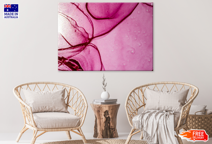 Pink & White Abstract Design Print 100% Australian Made