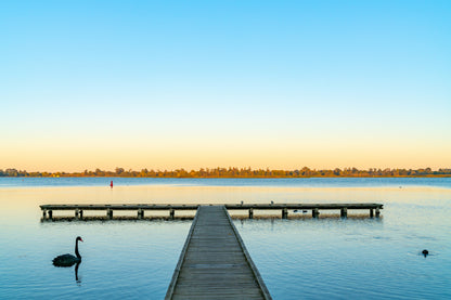 Calm Lake Wendouree View Photograph Ballarat Home Decor Premium Quality Poster Print Choose Your Sizes