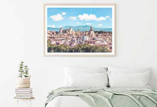 City of Rome in Afternoon Scenery Photograph Home Decor Premium Quality Poster Print Choose Your Sizes