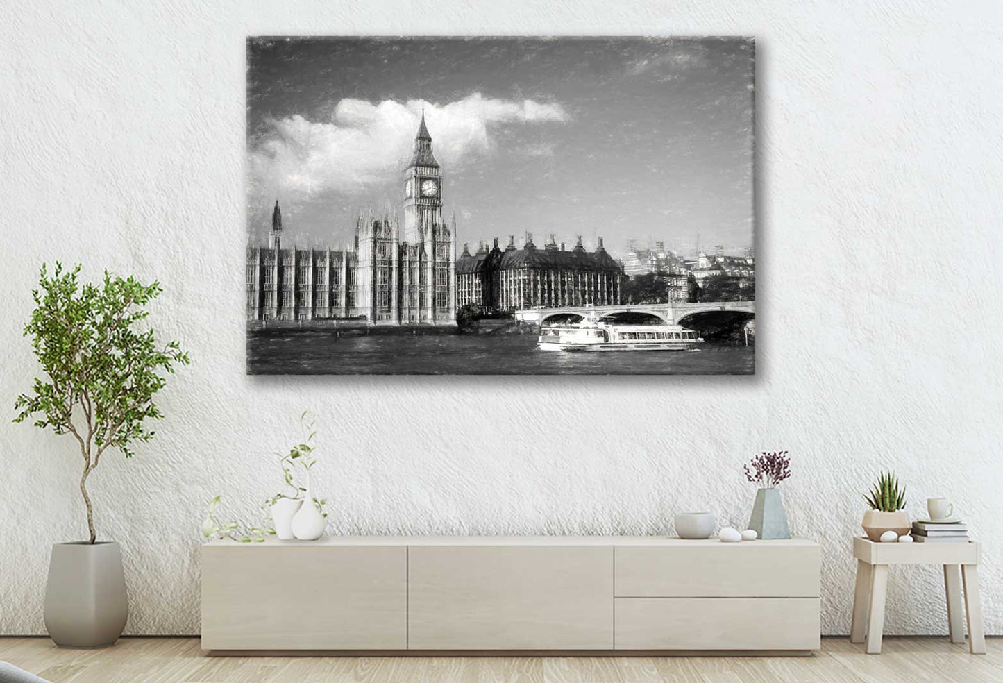 Bella Home Big Ben in London United Kingdom Print Canvas Ready to hang