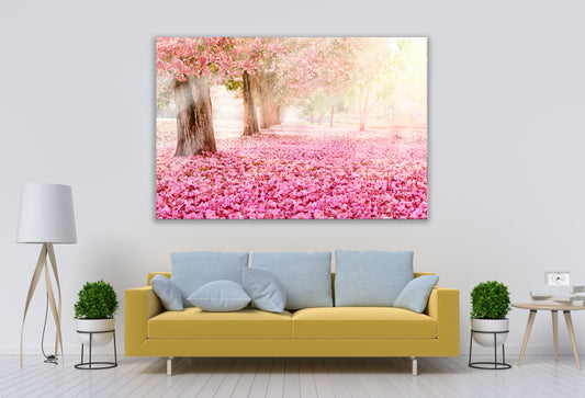 Pink Trees Nature Print 100% Australian Made