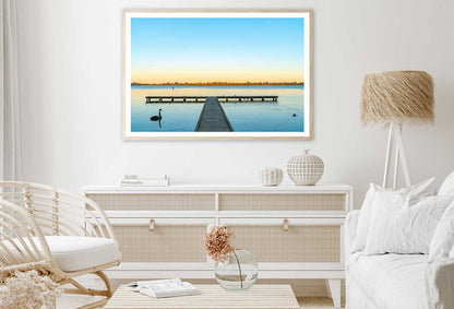 Calm Lake Wendouree View Photograph Ballarat Home Decor Premium Quality Poster Print Choose Your Sizes