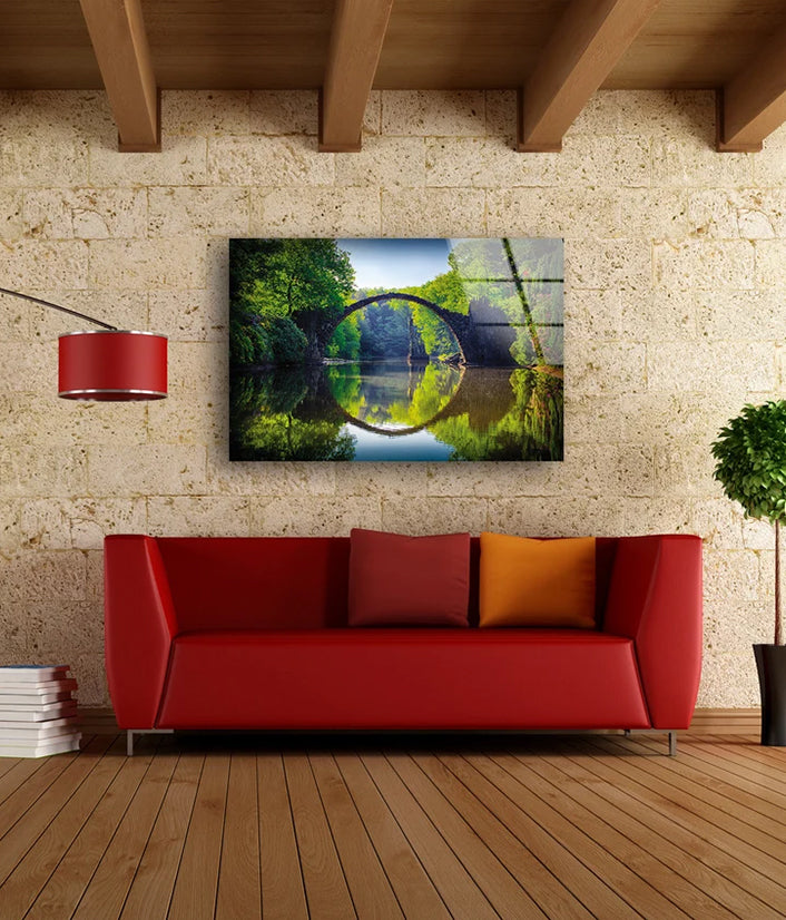 Bridge Over River Photograph Acrylic Glass Print Tempered Glass Wall Art 100% Made in Australia Ready to Hang