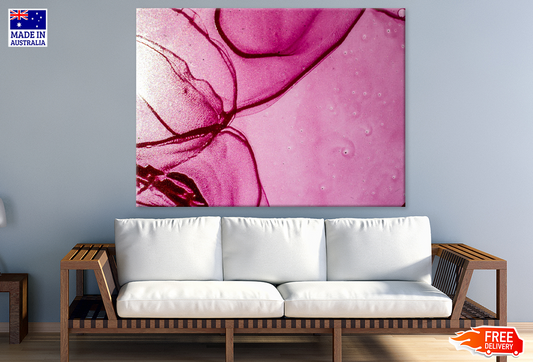 Pink & White Abstract Design Print 100% Australian Made