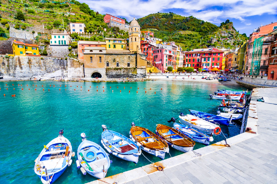 Terre Village Vernazza Liguria View Photograph Home Decor Premium Quality Poster Print Choose Your Sizes