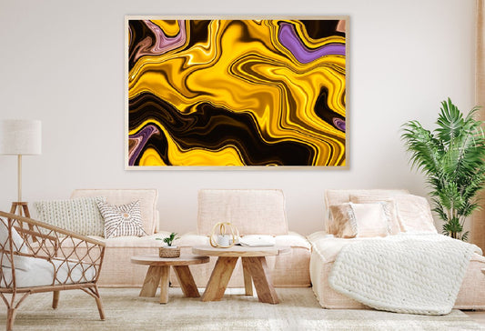 Brown Yellow & Pink Abstract Design Home Decor Premium Quality Poster Print Choose Your Sizes