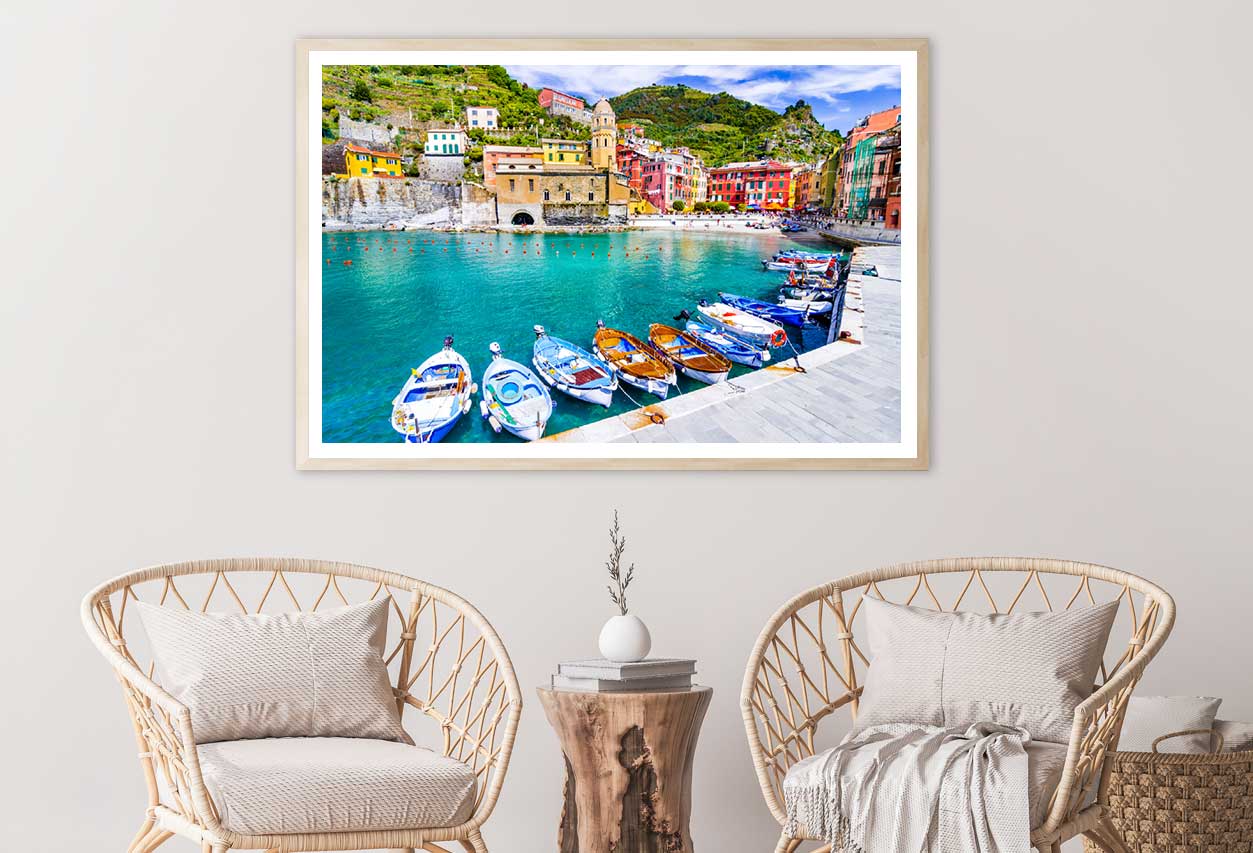 Terre Village Vernazza Liguria View Photograph Home Decor Premium Quality Poster Print Choose Your Sizes