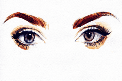 Woman Eye Closeup Watercolor Painting Print 100% Australian Made