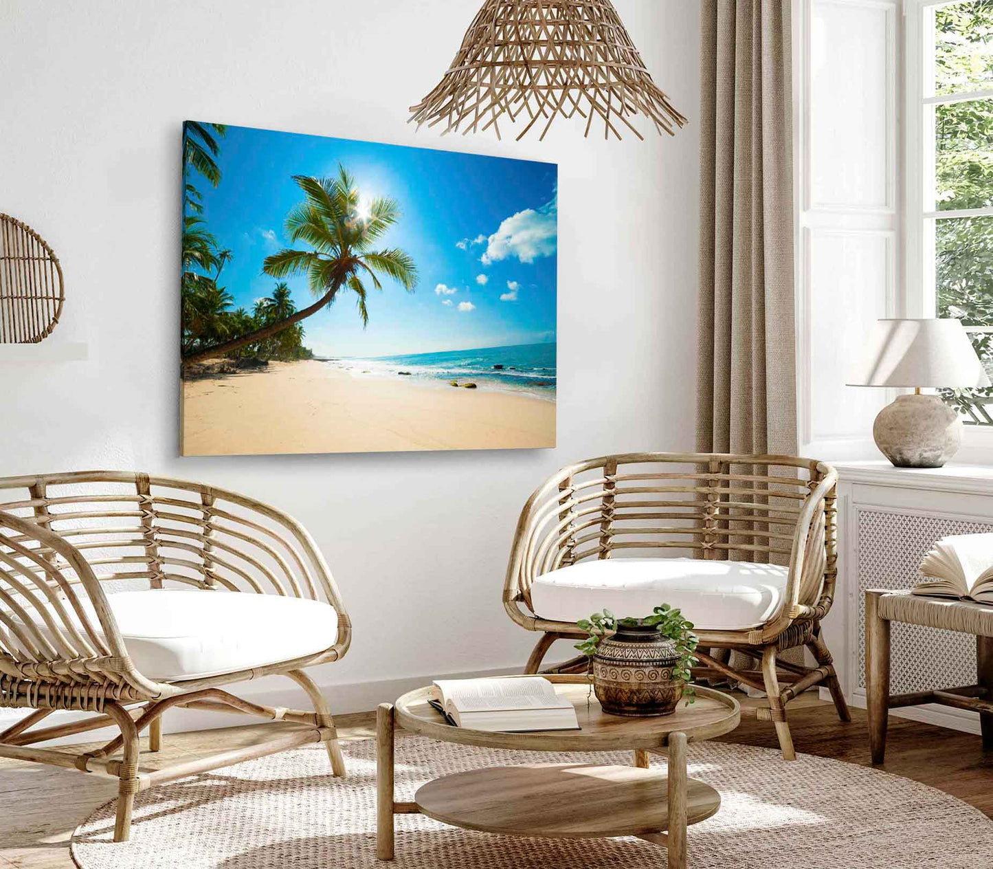 Bella Home Untouched tropical beach in Sri Lanka Print Canvas Ready to hang