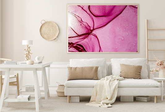 Pink & White Abstract Design Home Decor Premium Quality Poster Print Choose Your Sizes