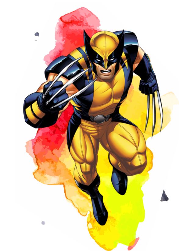 Wolverine Superhero's Watercolour Arts Print Premium Canvas Ready to Hang High Quality choose sizes