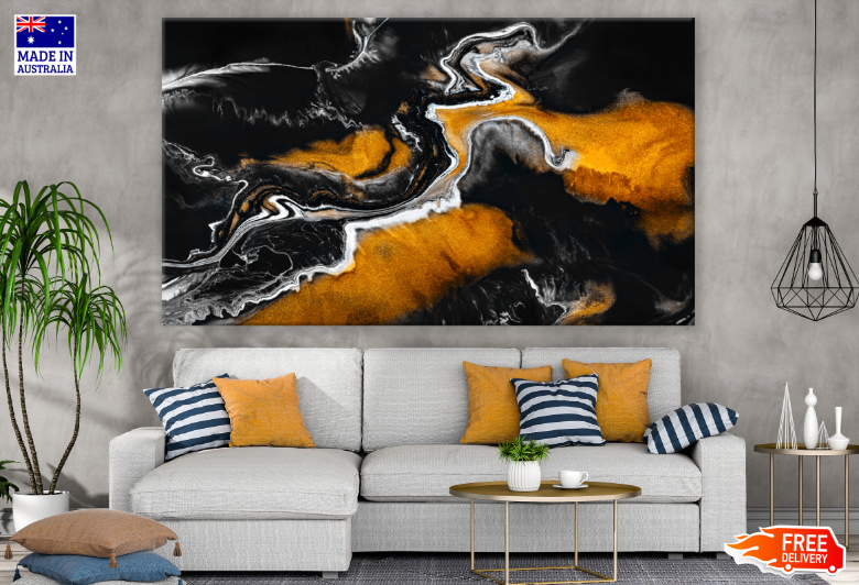 B&W Abstract Design Print 100% Australian Made