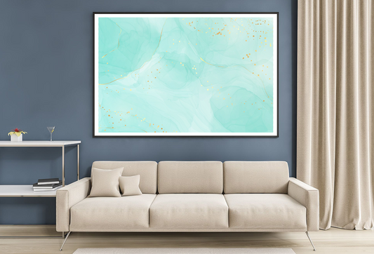 Blue & White Abstract Design Home Decor Premium Quality Poster Print Choose Your Sizes