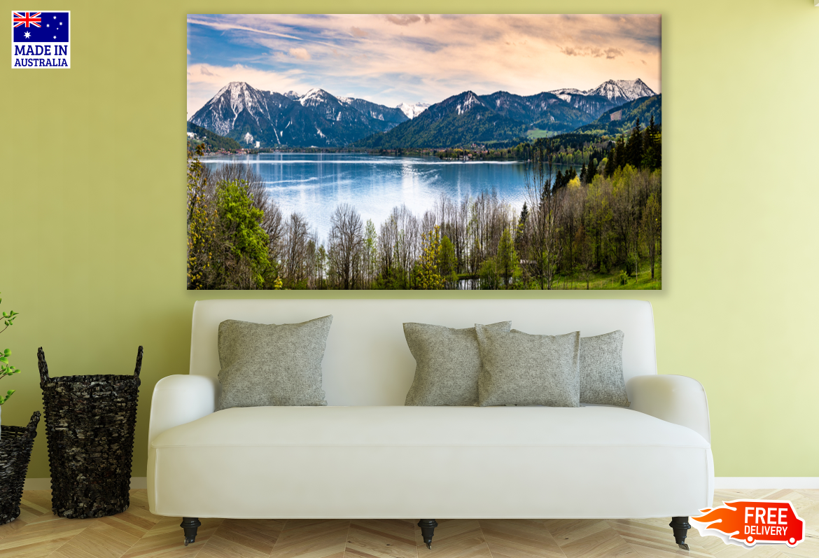 Stunning Mountain View From Lake Photograph Print 100% Australian Made