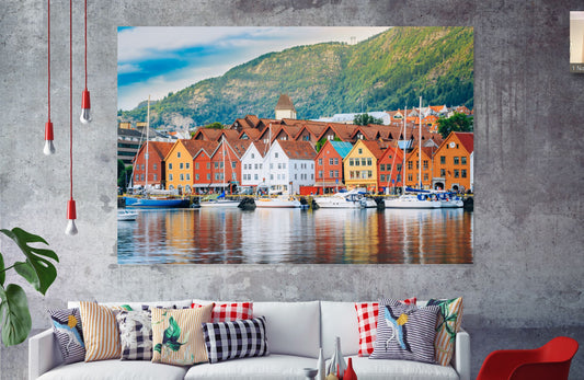 Bergen Norway Print 100% Australian Made
