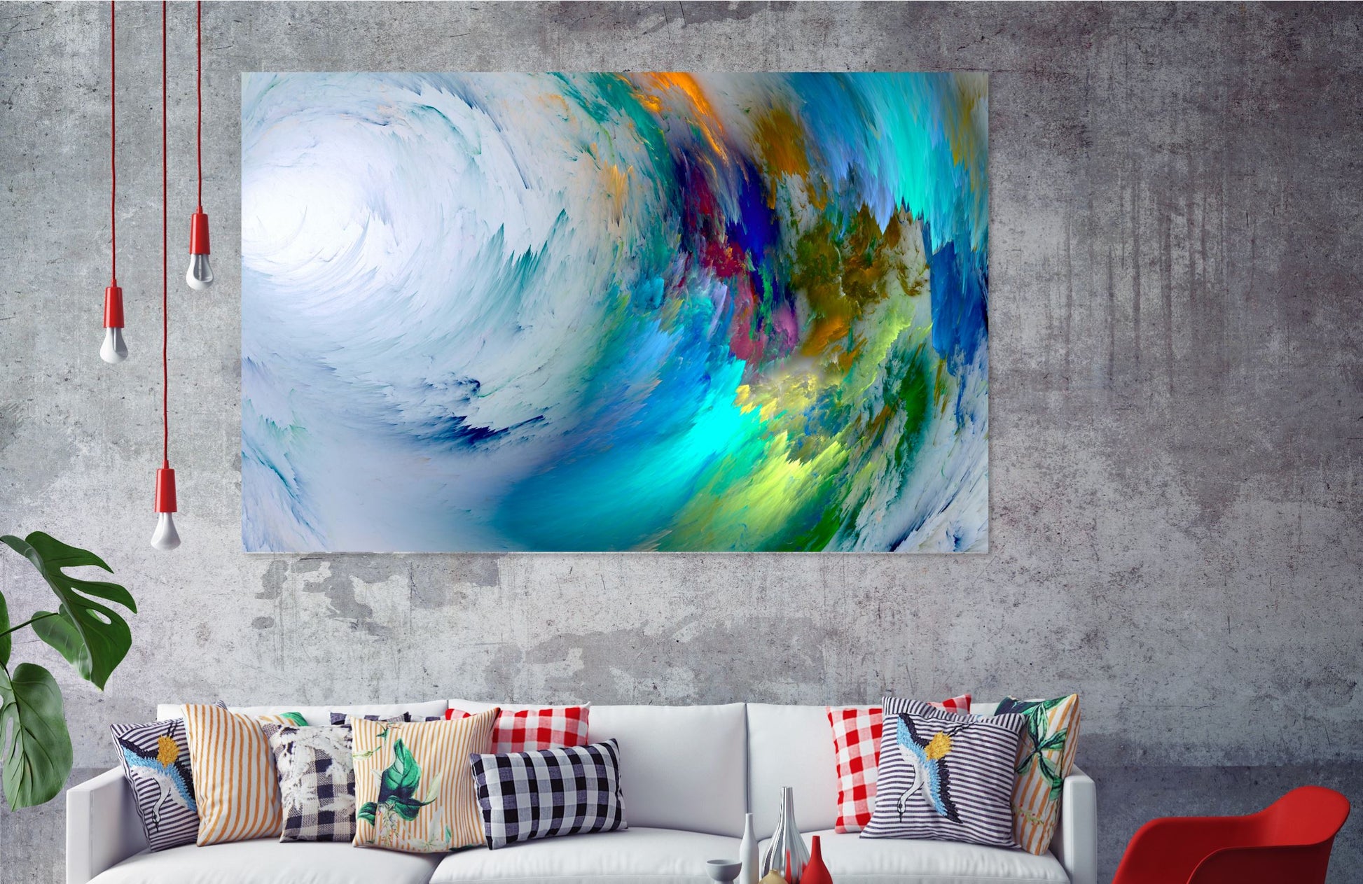 Abstract stunning multicoloured Print 100% Australian Made