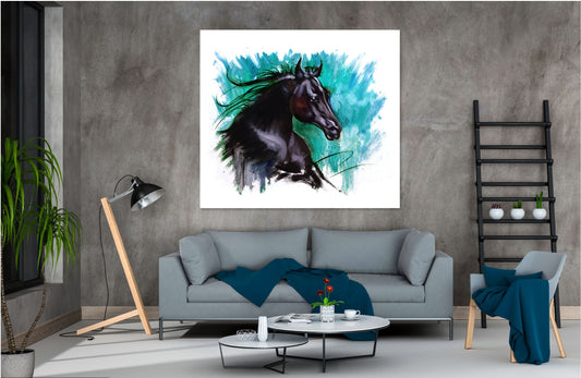 Watercolour horse Print 100% Australian Made