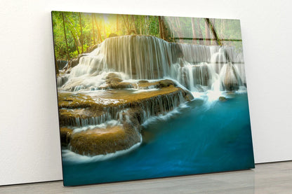 Stunning Waterfall Scenery Photograph Acrylic Glass Print Tempered Glass Wall Art 100% Made in Australia Ready to Hang