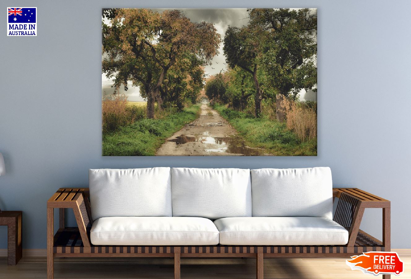 Road Covered with Trees Photograph Print 100% Australian Made