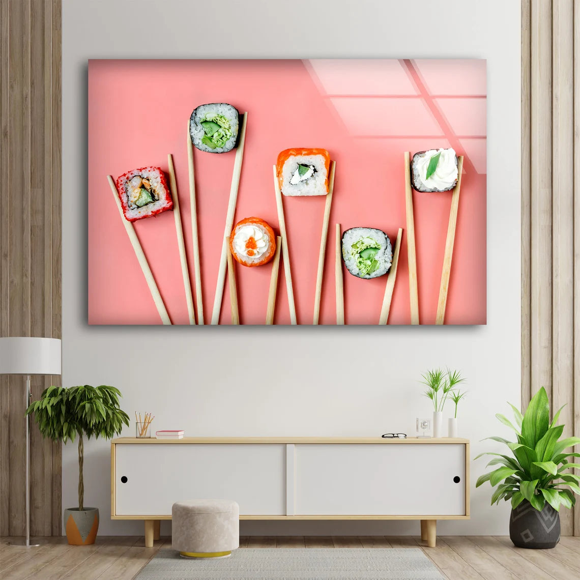 Sushi on Sticks Photograph Acrylic Glass Print Tempered Glass Wall Art 100% Made in Australia Ready to Hang