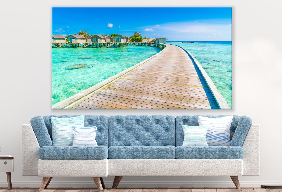 Stunning Beach Wooden Pier Print 100% Australian Made