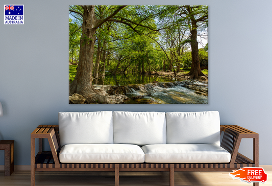 Trees & Waterfall Photograph Print 100% Australian Made