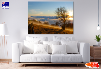 Misty Forest & Sunset Scenery Print 100% Australian Made