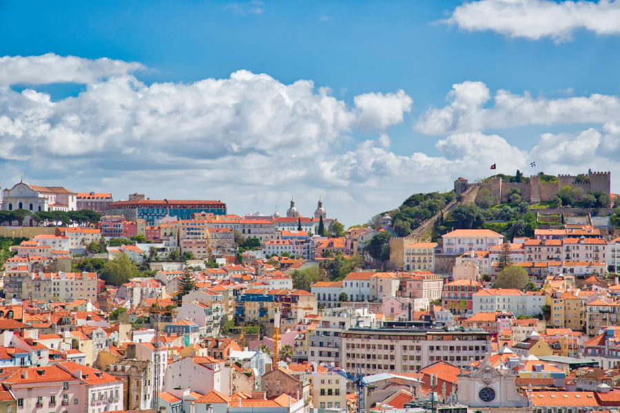 Sao Jorge City Skyline View Photograph Portugal Print 100% Australian Made