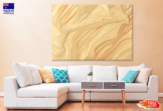 Beige Brown Marble Abstract Design Print 100% Australian Made