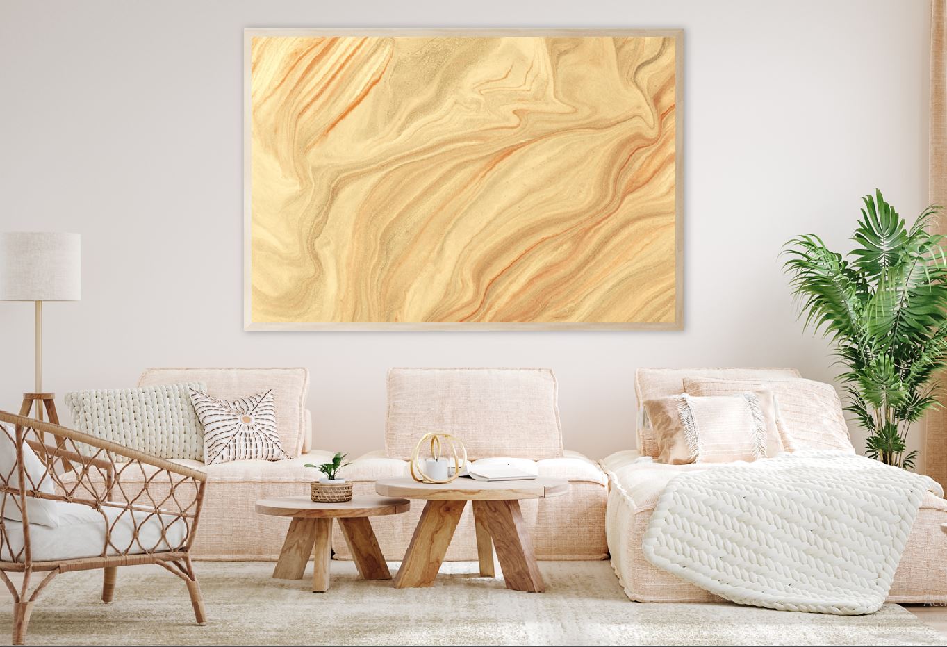 Beige Brown Marble Abstract Design Home Decor Premium Quality Poster Print Choose Your Sizes