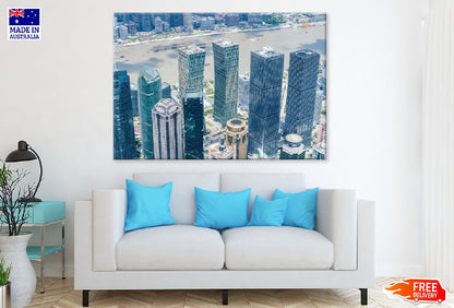 Highrise Buildings Lujiazui City Photograph Print 100% Australian Made