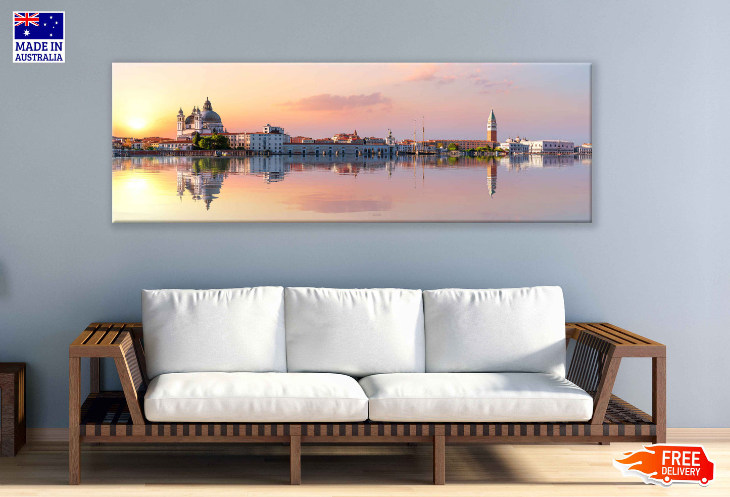 Panoramic Canvas Health Church Photograph Venice High Quality 100% Australian Made Wall Canvas Print Ready to Hang