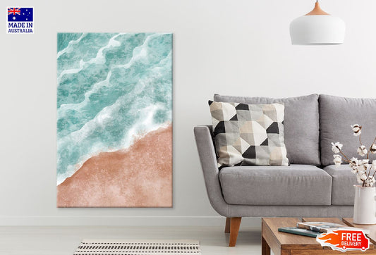 Boho Sea Beach & Waves Painting Print 100% Australian Made