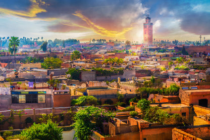 Marrakech Medina View Photograph Morocco Print 100% Australian Made