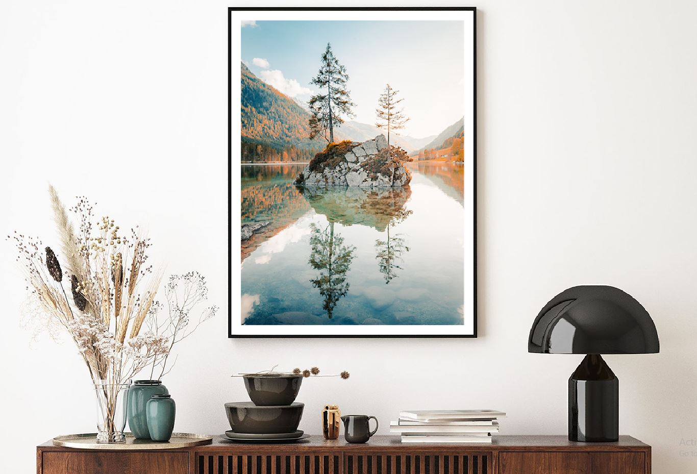 Lake Hintersee at Sunset Scenery Photograph Home Decor Premium Quality Poster Print Choose Your Sizes