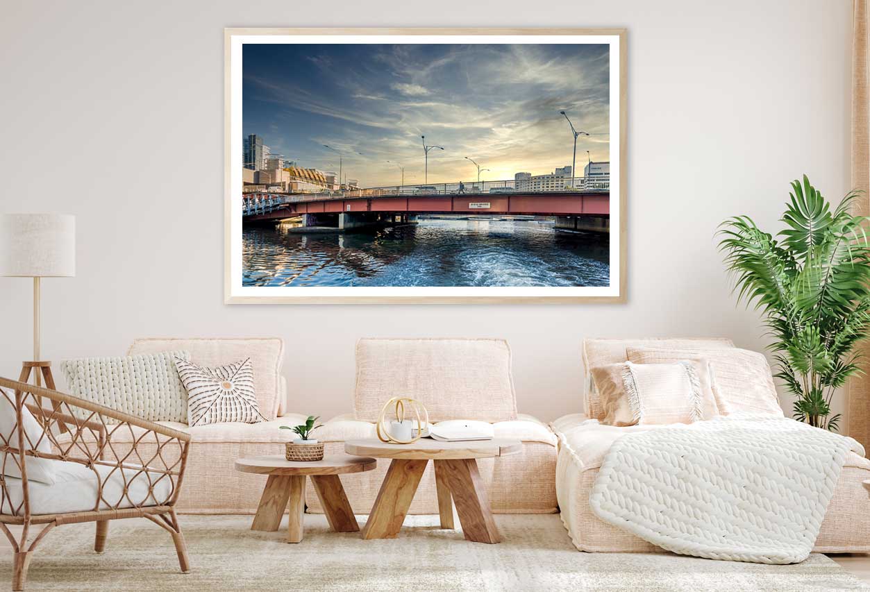 River & 1961 Kings Bridge Sunset Photograph Home Decor Premium Quality Poster Print Choose Your Sizes